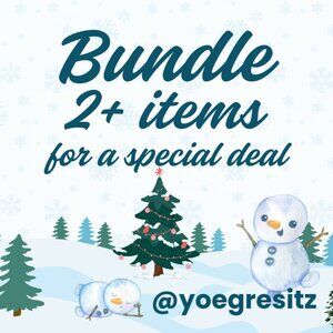 Bundle 2 or more- Please Read Notes
